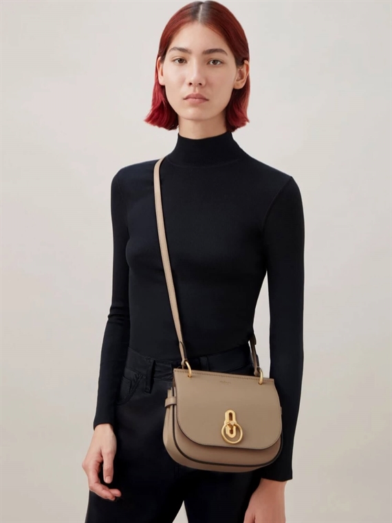 Mulberry Small Amberley Satchel Maple Small Classic Grain
